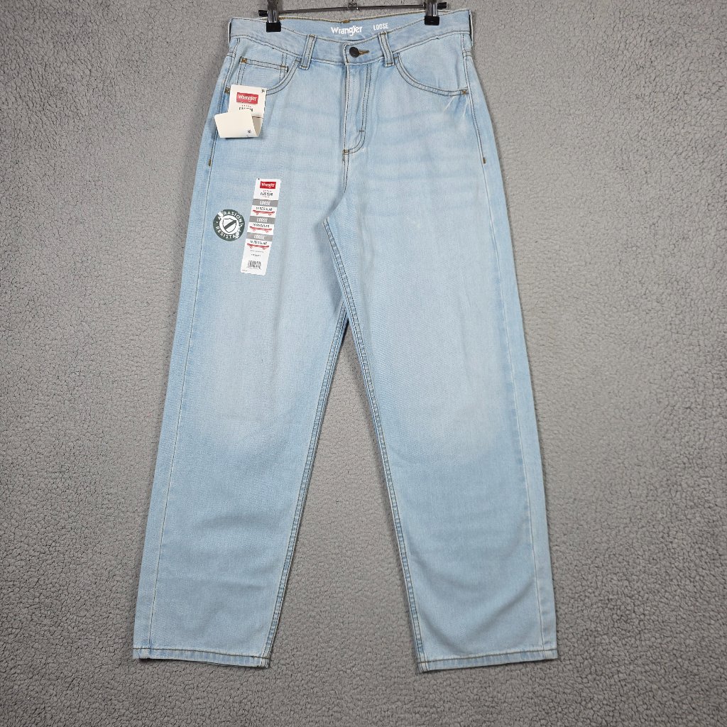 Wrangler Jeans Boys Size 16r Light Wash Loose Fit Skateboard Abrasion Resistant